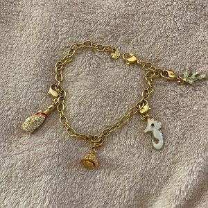 Swarovski Gold Charm Bracelet